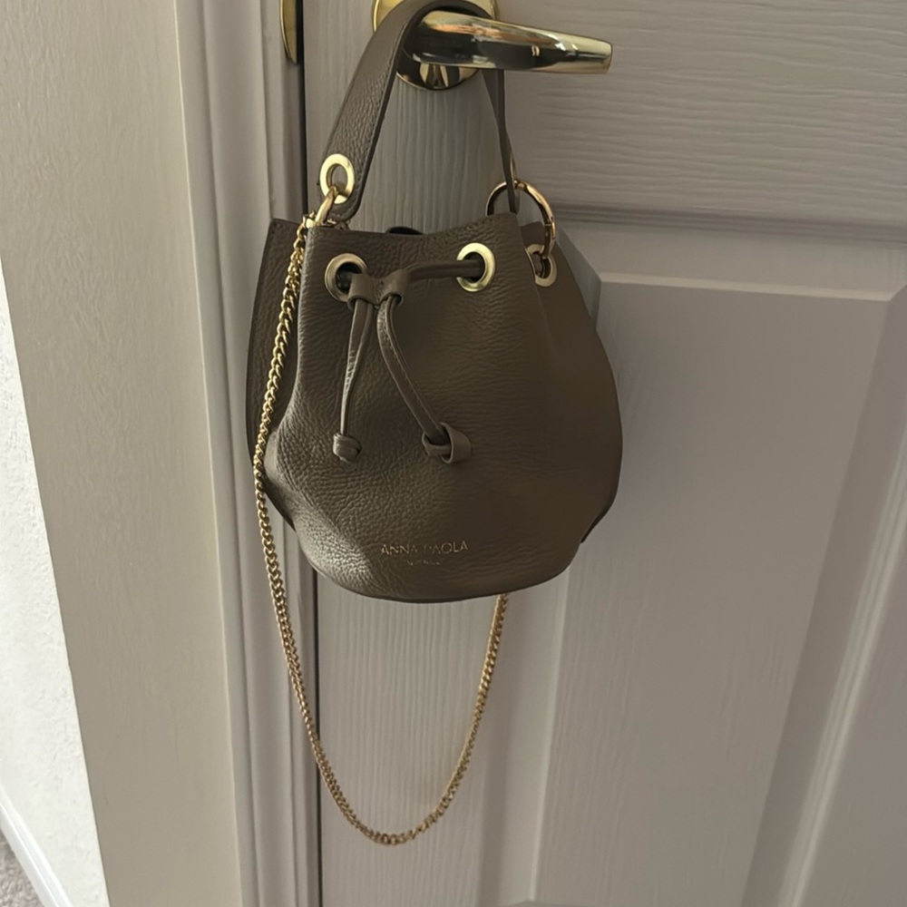Leather bag, made in Italy